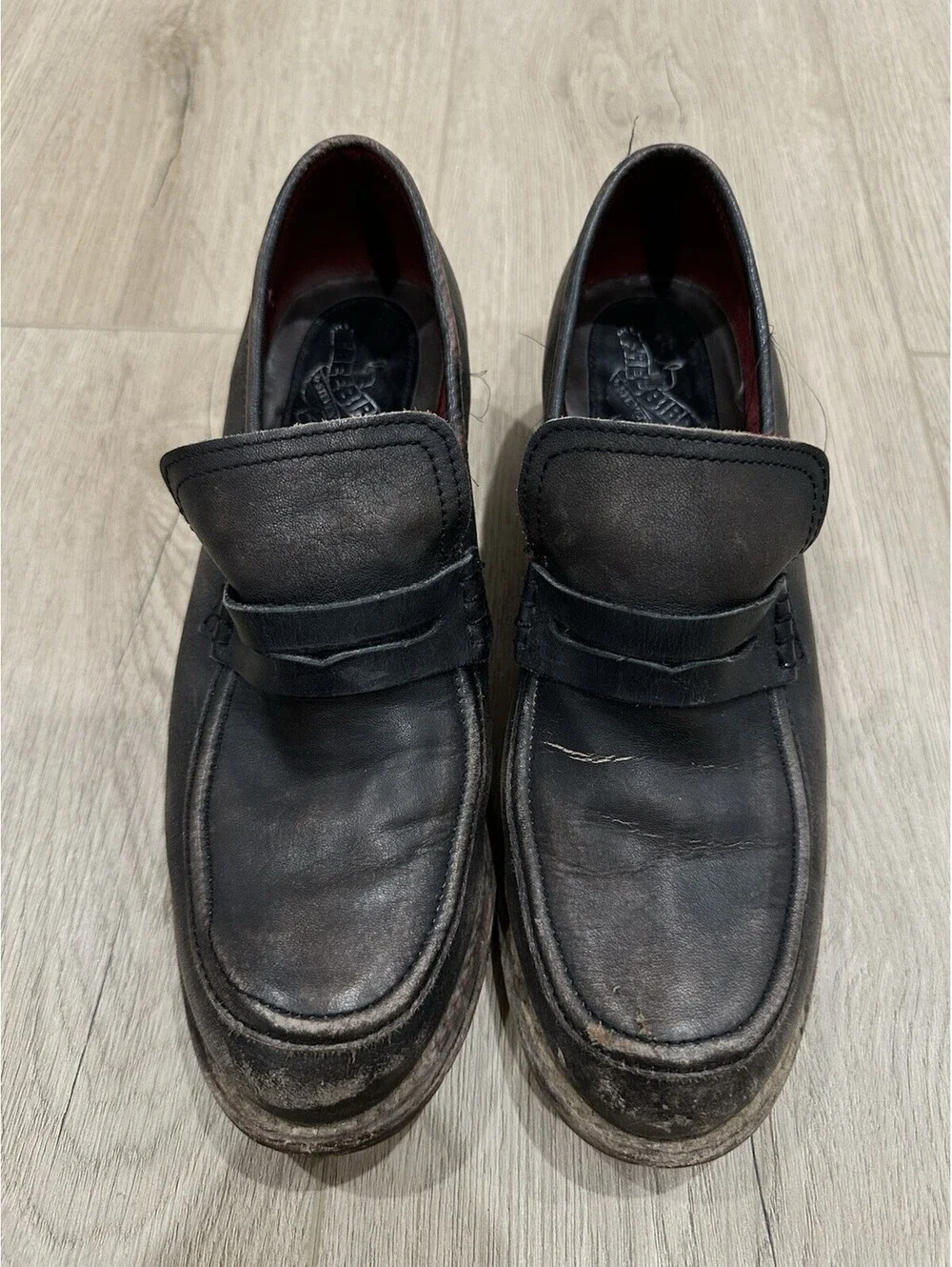 Freebird By Steven Macbeth Dark Brown Leather Slip-On Loafers Women’s Size 8
